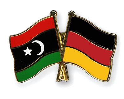 Fahnen Pins Libyen Deutschland