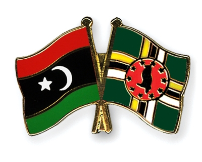 Fahnen Pins Libyen Dominica