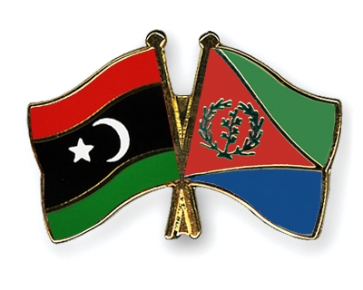 Fahnen Pins Libyen Eritrea