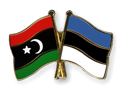Fahnen Pins Libyen Estland