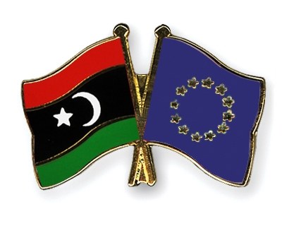 Fahnen Pins Libyen Europa