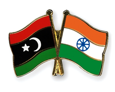 Fahnen Pins Libyen Indien