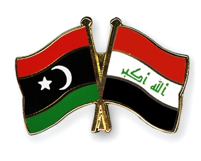 Fahnen Pins Libyen Irak