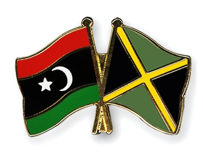 Fahnen Pins Libyen Jamaika