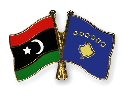 Fahnen Pins Libyen Kosovo