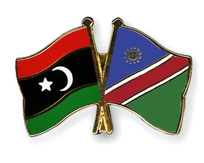 Fahnen Pins Libyen Namibia