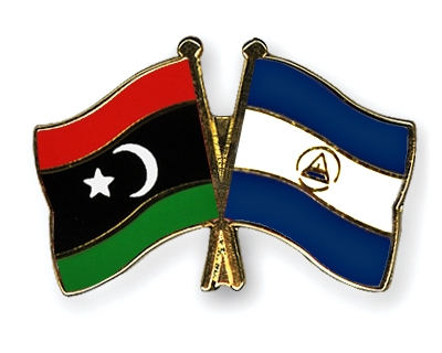 Fahnen Pins Libyen Nicaragua