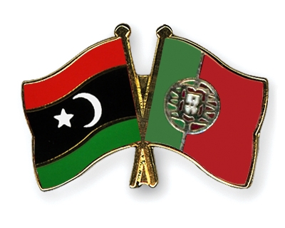 Fahnen Pins Libyen Portugal