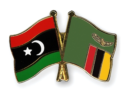 Fahnen Pins Libyen Sambia