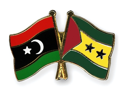 Fahnen Pins Libyen Sao-Tome-und-Principe