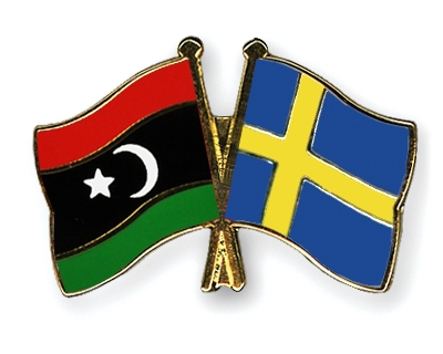 Fahnen Pins Libyen Schweden