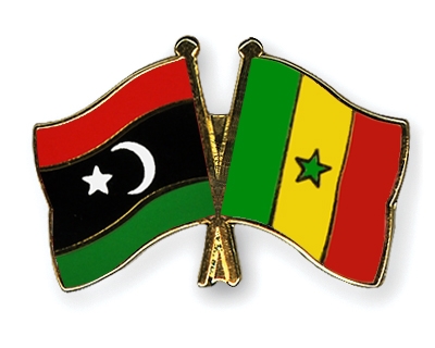 Fahnen Pins Libyen Senegal