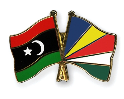 Fahnen Pins Libyen Seychellen