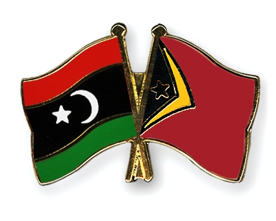 Fahnen Pins Libyen Timor-Leste