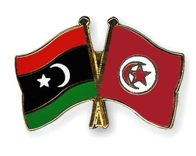 Fahnen Pins Libyen Tunesien
