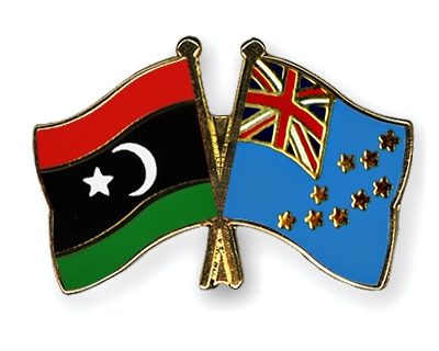 Fahnen Pins Libyen Tuvalu
