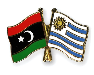 Fahnen Pins Libyen Uruguay