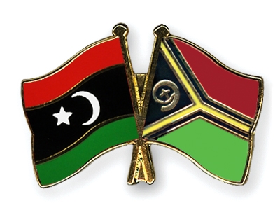 Fahnen Pins Libyen Vanuatu