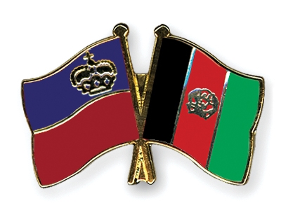 Fahnen Pins Liechtenstein Afghanistan