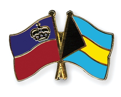 Fahnen Pins Liechtenstein Bahamas