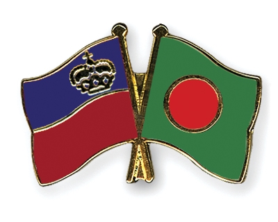 Fahnen Pins Liechtenstein Bangladesch