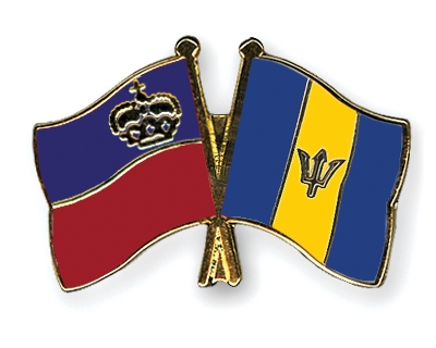 Fahnen Pins Liechtenstein Barbados