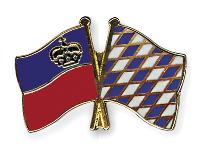 Fahnen Pins Liechtenstein Bayern