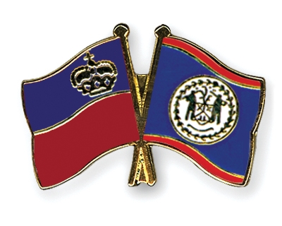 Fahnen Pins Liechtenstein Belize