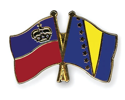 Fahnen Pins Liechtenstein Bosnien-und-Herzegowina