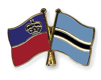 Fahnen Pins Liechtenstein Botsuana