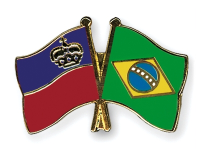 Fahnen Pins Liechtenstein Brasilien