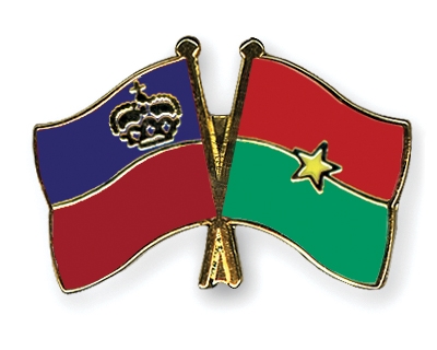 Fahnen Pins Liechtenstein Burkina-Faso