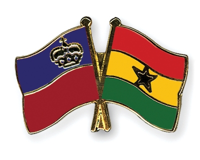 Fahnen Pins Liechtenstein Ghana