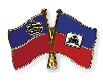 Fahnen Pins Liechtenstein Haiti