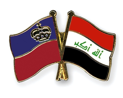 Fahnen Pins Liechtenstein Irak