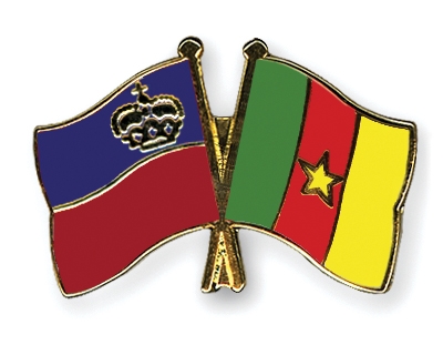 Fahnen Pins Liechtenstein Kamerun