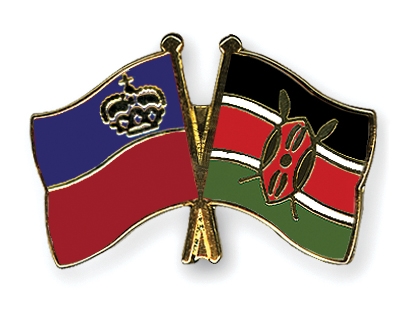 Fahnen Pins Liechtenstein Kenia