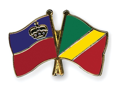 Fahnen Pins Liechtenstein Kongo-Republik