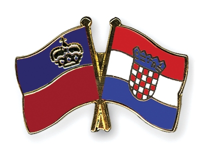 Fahnen Pins Liechtenstein Kroatien