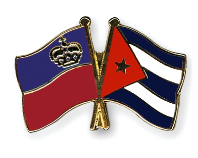 Fahnen Pins Liechtenstein Kuba