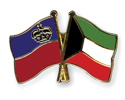 Fahnen Pins Liechtenstein Kuwait