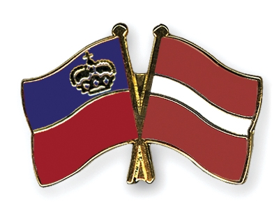 Fahnen Pins Liechtenstein Lettland