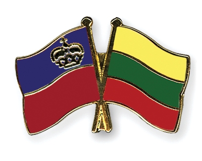 Fahnen Pins Liechtenstein Litauen