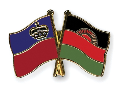 Fahnen Pins Liechtenstein Malawi