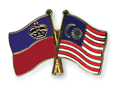 Fahnen Pins Liechtenstein Malaysia