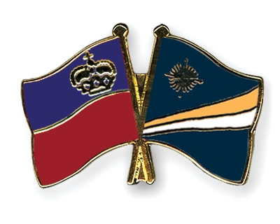 Fahnen Pins Liechtenstein Marshallinseln