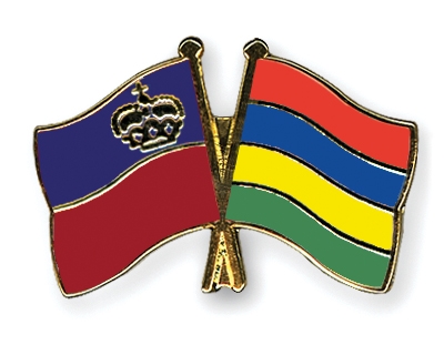 Fahnen Pins Liechtenstein Mauritius