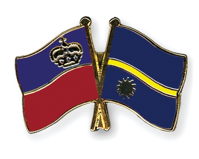 Fahnen Pins Liechtenstein Nauru