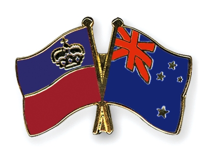 Fahnen Pins Liechtenstein Neuseeland
