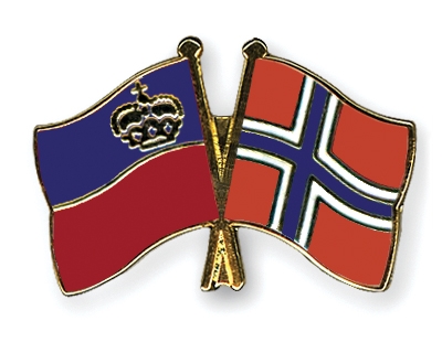 Fahnen Pins Liechtenstein Norwegen